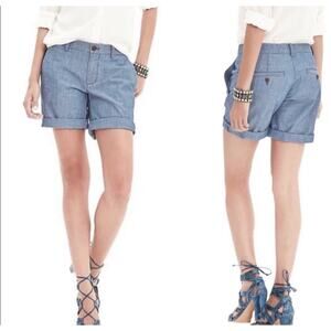 Banana Republic City Chino Blue Chambray Shorts - Size 4